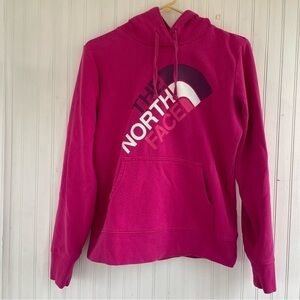 The North Face Women's Oversized Pink Hoodie Size Small